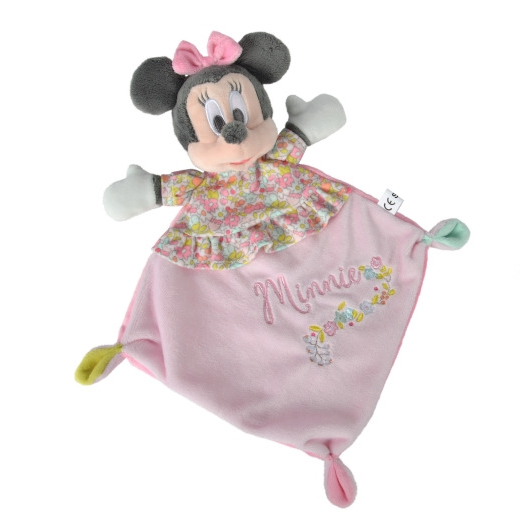  minnie mouse baby comforter liberty pink flower 
